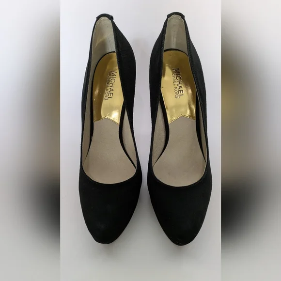 Michael Michael Kors York Suede Pumps Women’s Size 10M Black Stiletto High Heels - Picture 2 of 8
